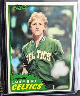 1980 & 1981 Larry Bird w/ Larry Bird Magic Johnson Julius Erving Rookie Card & 2nd Year