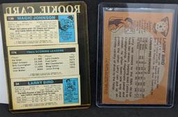 1980 & 1981 Larry Bird w/ Larry Bird Magic Johnson Julius Erving Rookie Card & 2nd Year