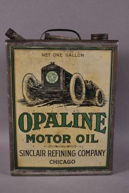 Sinclair Opaline Motor Oil w/ Early Race Car Can