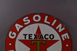 Texaco (black-T) Gasoline Motor Oil Sign (TAC)