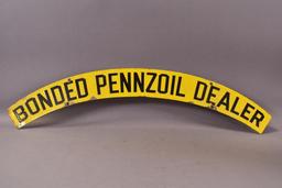 Bonded Pennzoil Dealer Porcelain Sign (TAC)