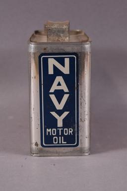 Navy Motor Oil Half-Gallon Can