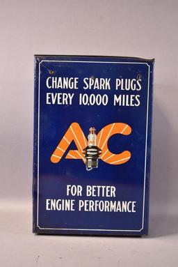 AC Spark Plugs Metal Counter-Top Cabinet