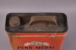 Penn Metal Motor Oil Five Quart Can