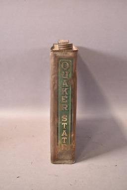 Fisk Coin Bank & Quaker State Can