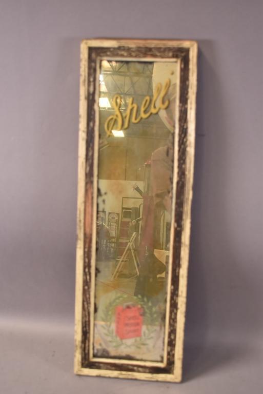 Early Shell Vertical Mirror w/ Can