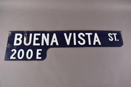 Buena Vista Street Porcelain Sign