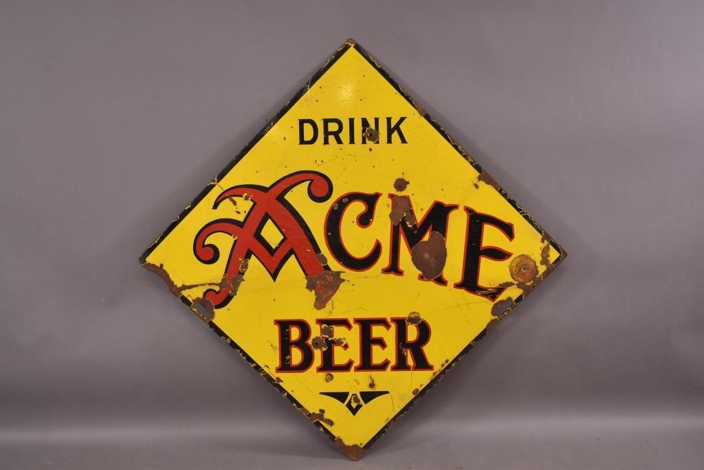 Drink Acme Beer Porcelain Sign