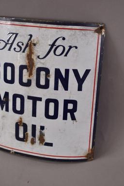 Ask for Socony Motor Oil Porcelain Sign