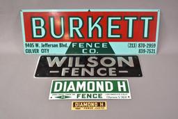 4-Fence Metal Sign