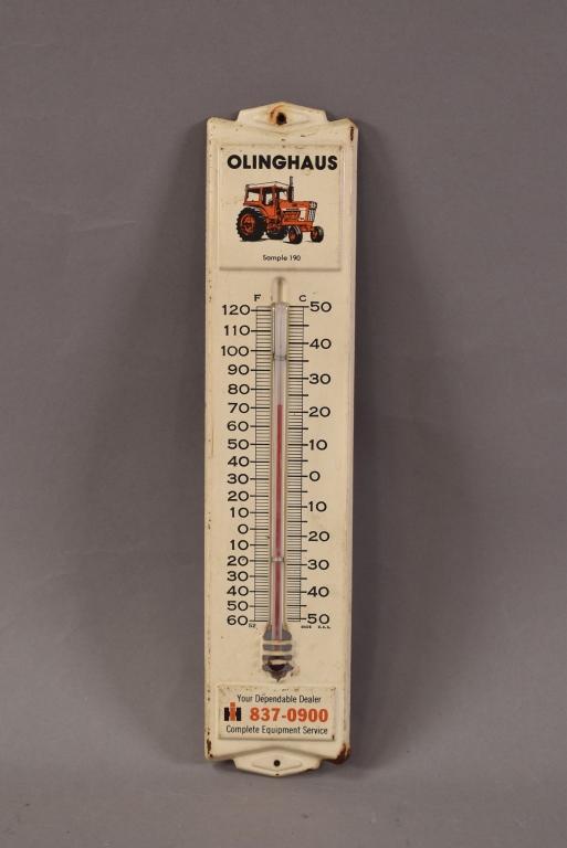 IH Tractor Metal Thermometer