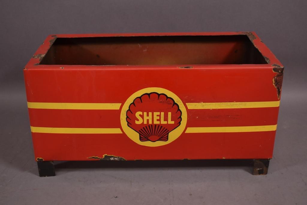 Shell w/ Logo Porcelain Oil Stand Base