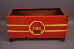 Shell w/ Logo Porcelain Oil Stand Base