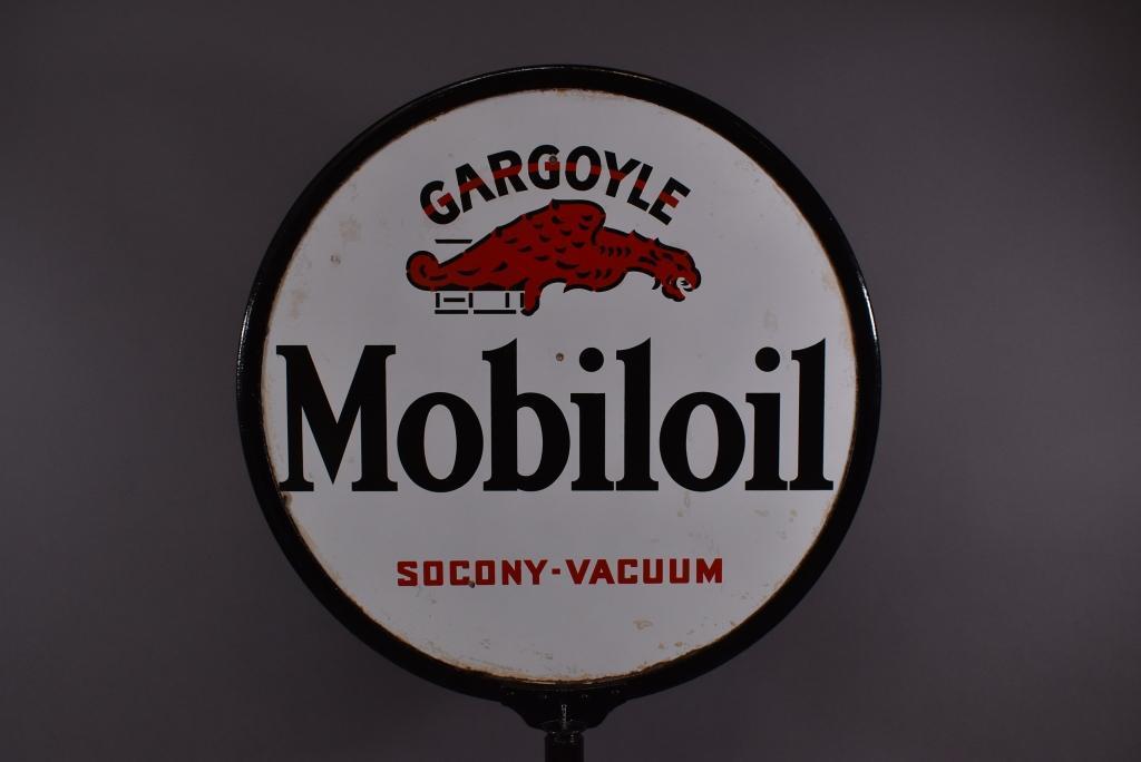 Gargoyle Mobiloil Socony-Vaccum Porcelain Sign TAC