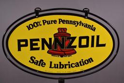 Pennzoil w/ Red Bell Safe Lubrication Sign (TAC)