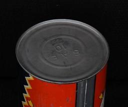 Silent Chief Motor Oil One Quart Round Metal Can w/Logo