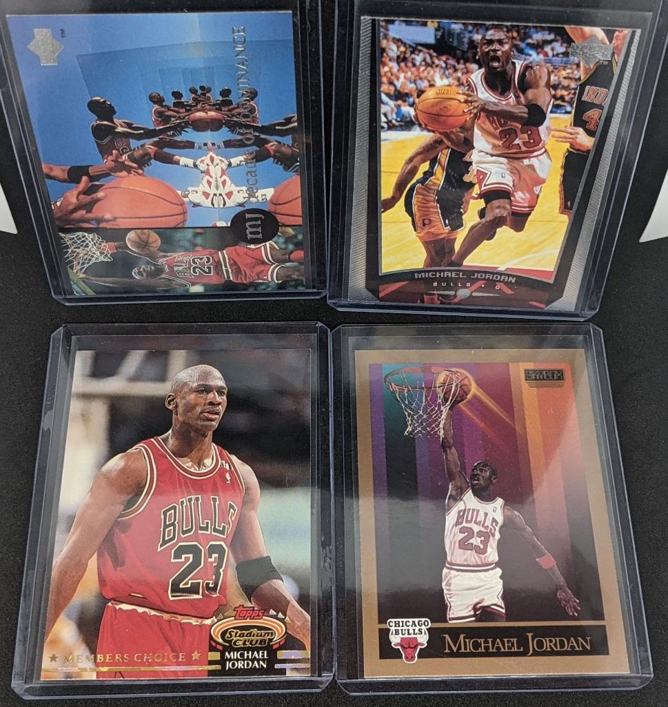 Michael Jordan lot of 4 Stadium Club Upper Deck Skybox Etc