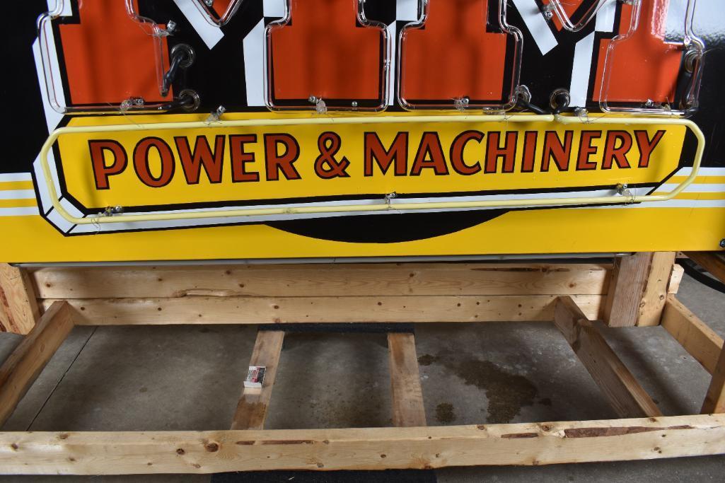 Minneapolis-Moline Power & Machinery Sales & Service Porcelain Neon Sign