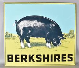 Berkshire (hog) w/Images Metal Sign