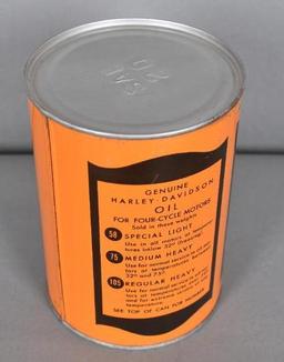 Genuine Harley-Davidson One Quart Round Metal Can (black)