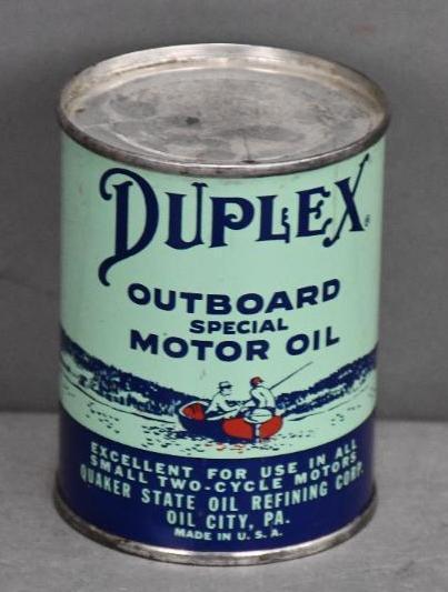 Duplex Outboard Special Half Pint Metal Round Can