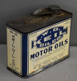 W.G. Keil Motor Oils Half-Gallon Flat Can (TAC)