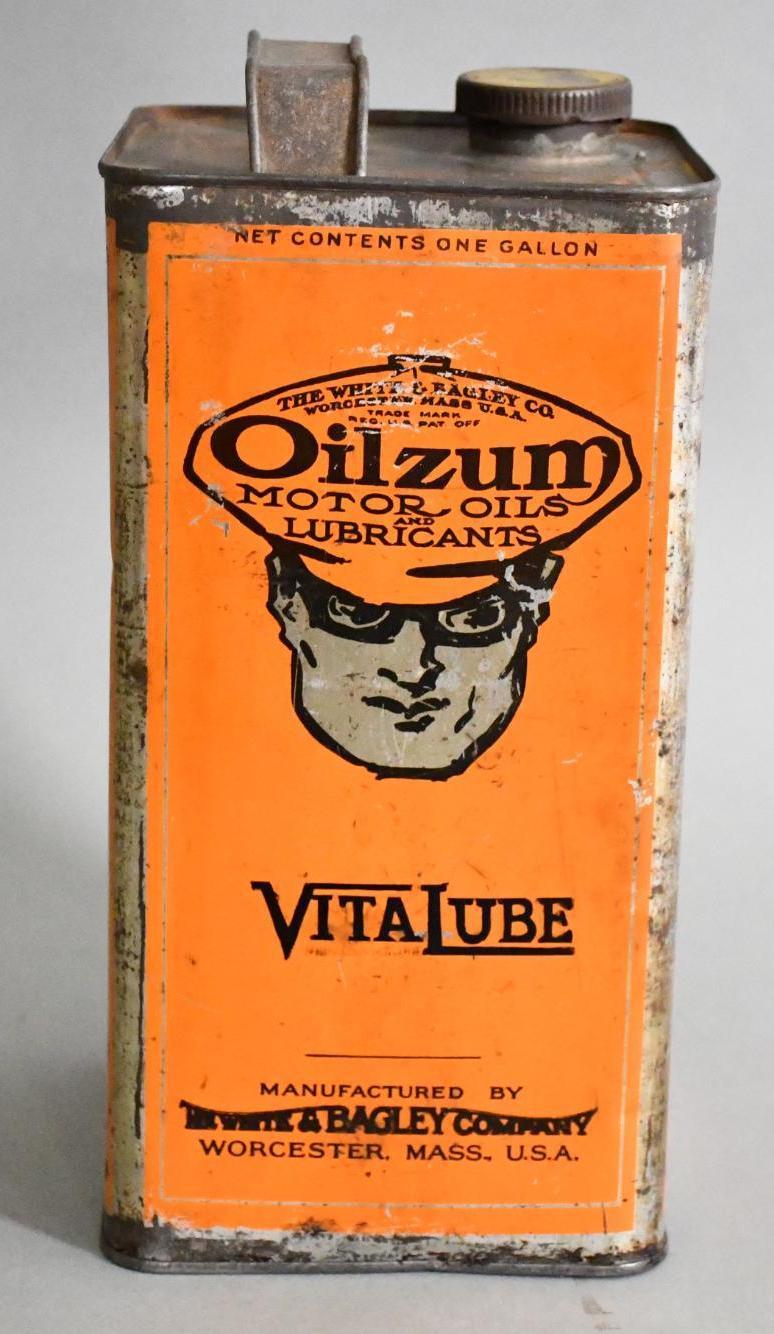 Oilzum w/Logo VitaLube One Gallon Square Metal Can