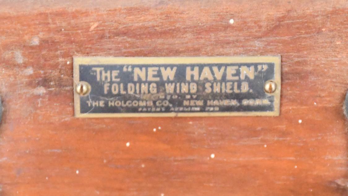 The "New Haven" Folding Wind Shield Salesman Sample Display