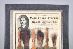 The Mack Sword Strippers Paint Brush Display