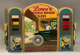 Lowe's Automobile Varnish Color Metal Display with Image