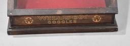 Willson Goggles "Look Right Feel Right" Counter-Top Point of Sale Wood Display