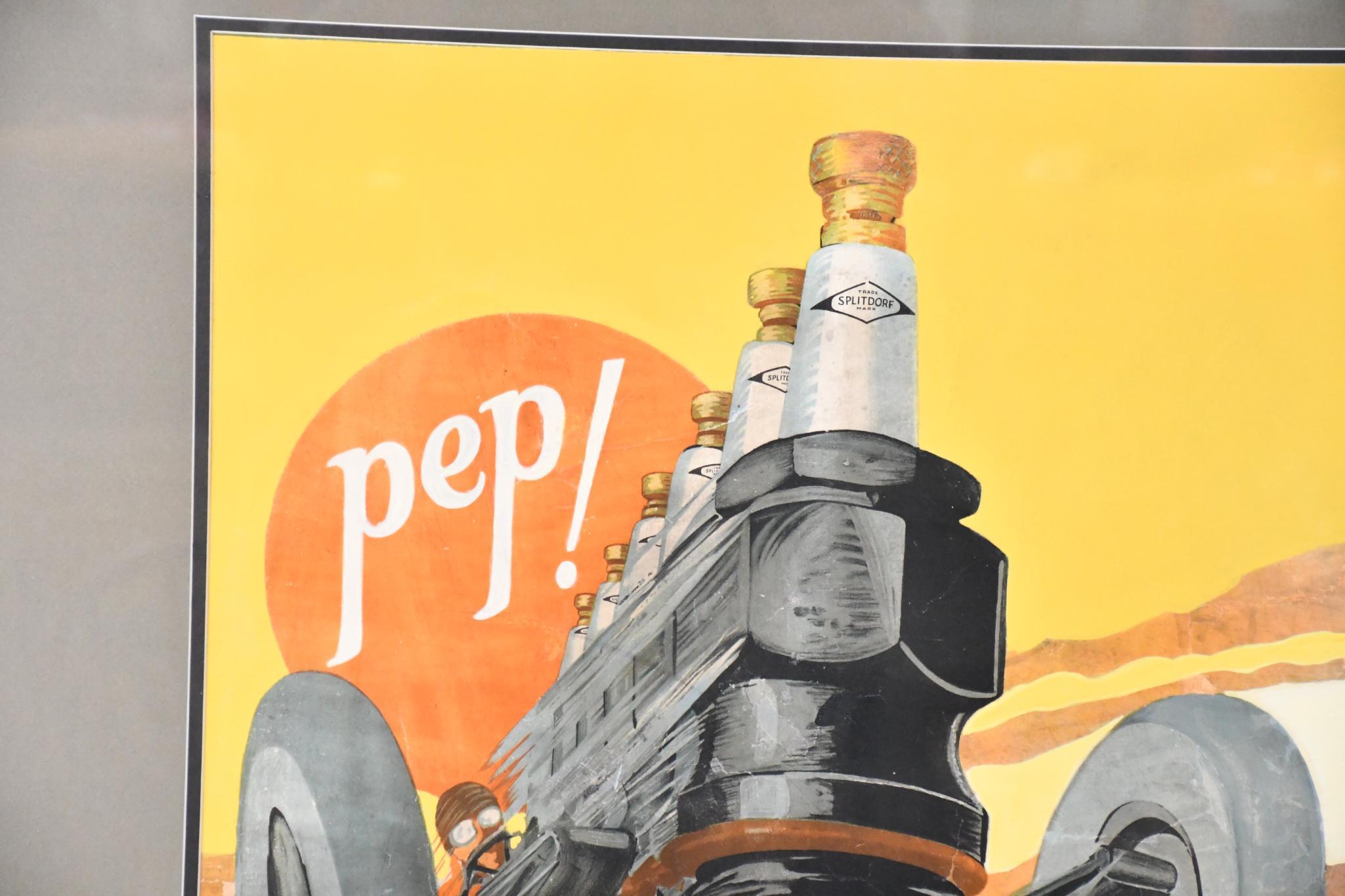 Splitdorf "Pep"! Racecar Poster