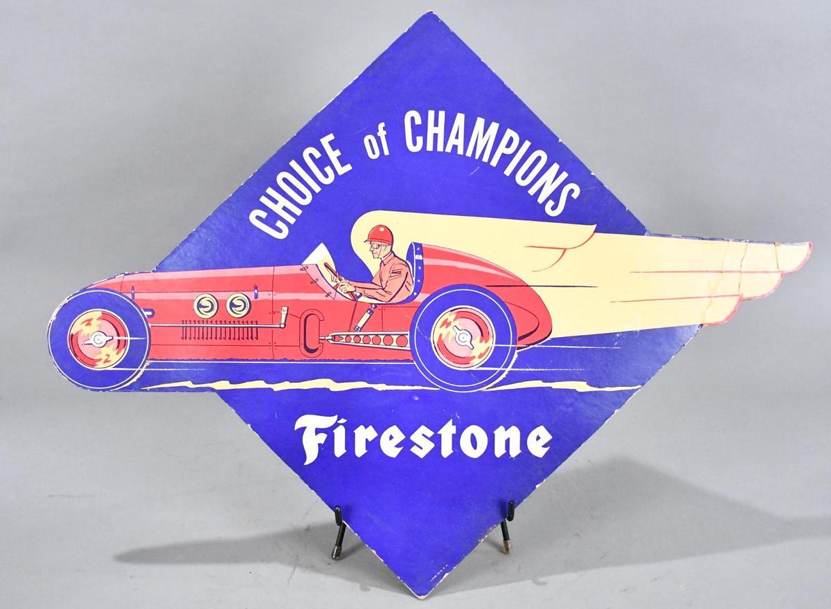 Firestone Choice of Champions w/Indy Car Cardboard Tire Insert