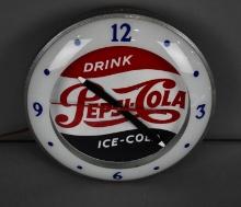 Drink Pepsi-Cola Ice-Cold Lighted Clock