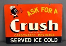 Ask For A Crush w/Crushy "Served Ice Cold" Metal Sign (TAC)