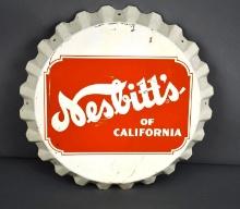 Nesbitt's of California Metal Bottle Cap Sign (TAC)