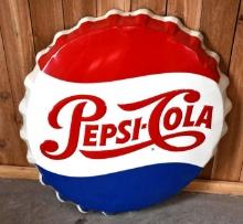 Pepsi-Cola Bottle Cap Metal Sign (TAC)