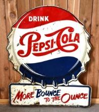 Drink Pepsi-Cola "More Bounce to the Ounce" Metal Sign (TAC(