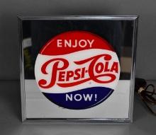 Enjoy Pepsi-Cola Now! Lighted Sign
