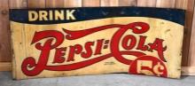 Drink Pepsi:Cola Metal Sign (cut)