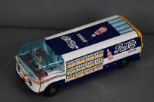Pepsi-Cola Japanese Tin Litho Friction Drive Delivery Van