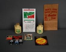 Box Lot of Mountain Dew Items