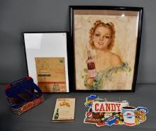 Lot of Pepsi-Cola & Bubble Up Paper Items