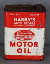 Harry's Auto Stores Economy Motor Oil Two-Gallon Metal Can