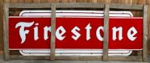 Firestone (Tires) Porcelain Sign in Crate (TAC)