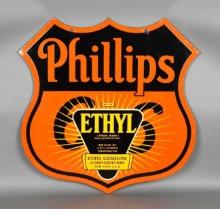 Phillips 66 w/ethyl Logo Porcelain Sign (TAC)