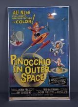 Pinocchio in Outer Space Movie Poster Framed 1965