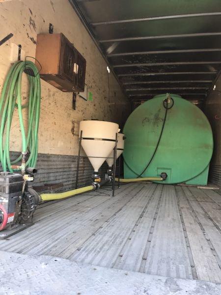 28’ enclosed van spray trailer for semi