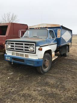 1974 GMC single axle grain truck