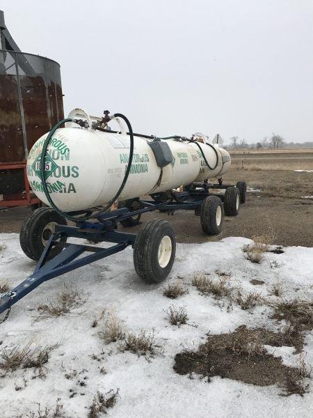 (2) 1000 gal. tanks tied together